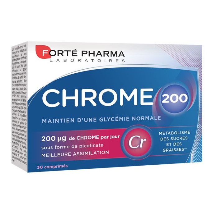 Forte Pharma Chrome 200 Boite de 30 Comprimés